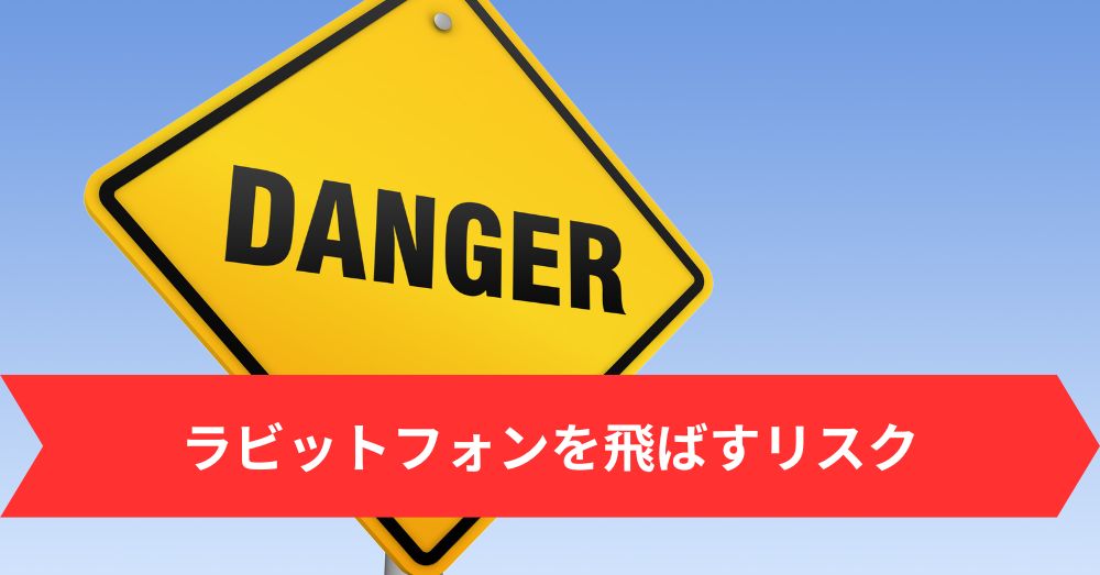 ラビットフォンを飛ばすリスク